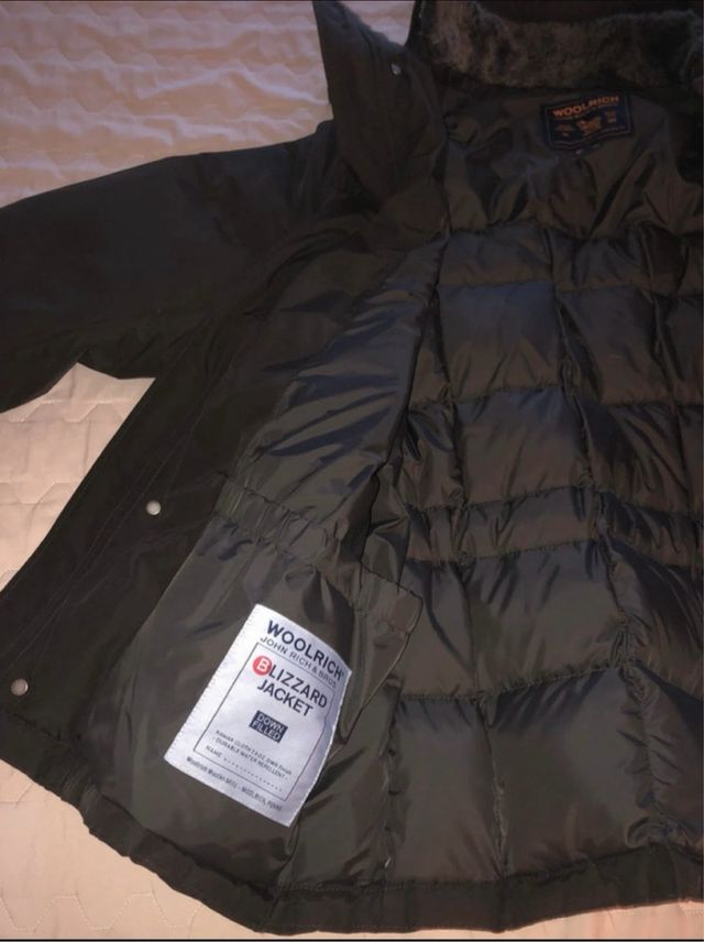 Woolrich Giubbotto Piumino Marrone Originale