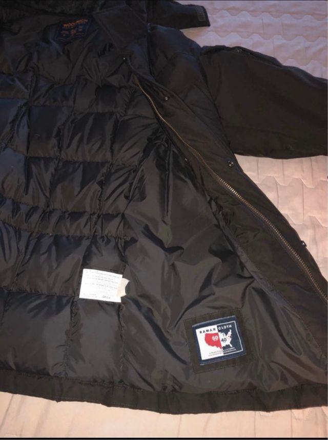 Woolrich Giubbotto Piumino Marrone Originale