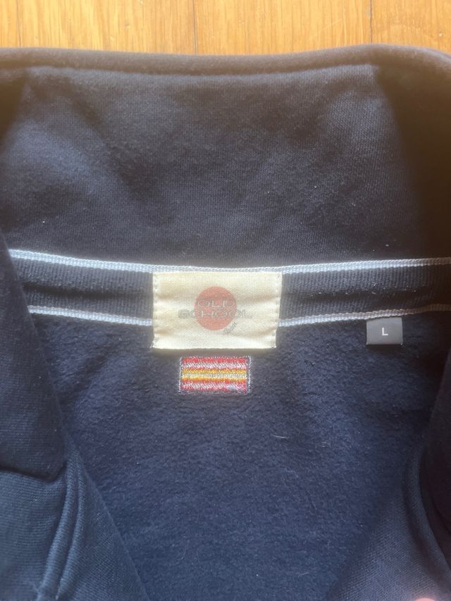 Sudadera Old School Azul Marino Talla 