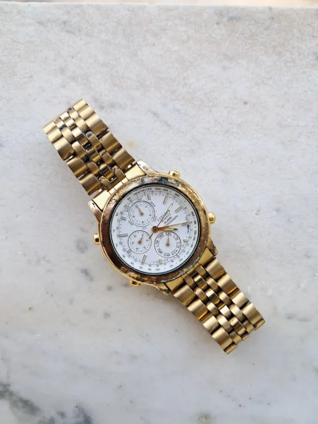 Orologio Cronografo Quarzo Citizen Alarm Anni 80