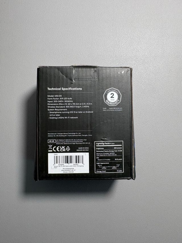 Meross Lampadine LED Smart Wi-Fi 2 pezzi