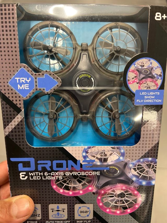 DRONEZ Dron con Giroscopio y Luces LED