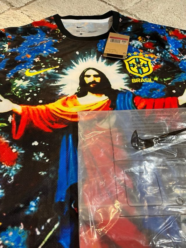 Camiseta Fútbol Brasil Cristo Redentor Nike