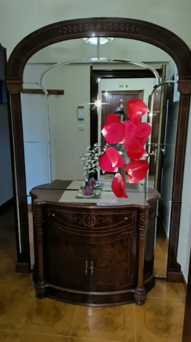 REGALO Mueble de entrada madera y cristal