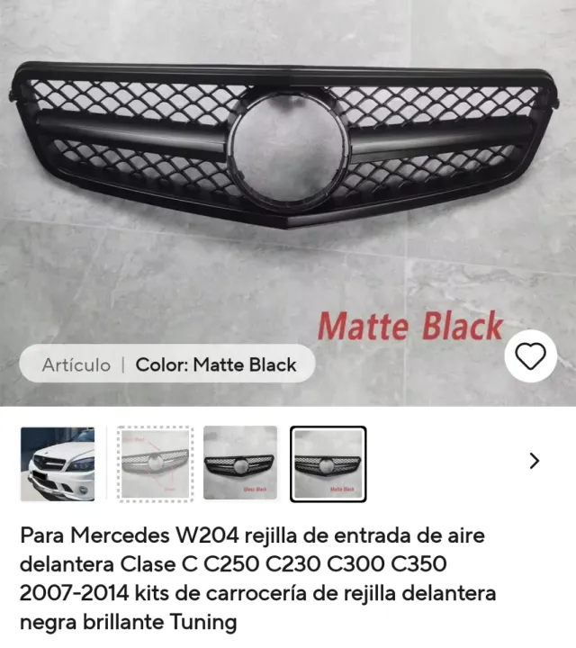 Rejilla Delantera Mercedes Clase C W204