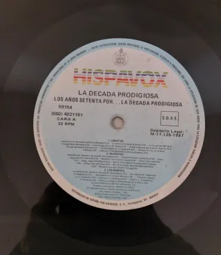 Lote 2 Discos - La Década Prodigiosa 70s y 80s.