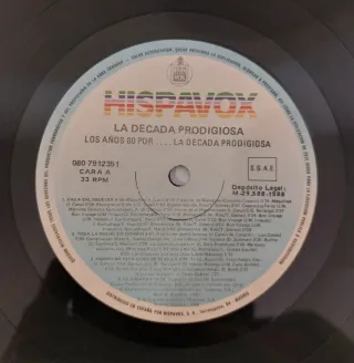 Lote 2 Discos - La Década Prodigiosa 70s y 80s.