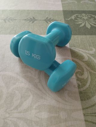 2 Mancuernas 1.5kg Decathlon Turquesa