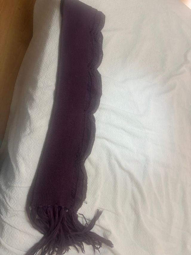 Bufanda Adolfo Dominguez Morada Lana