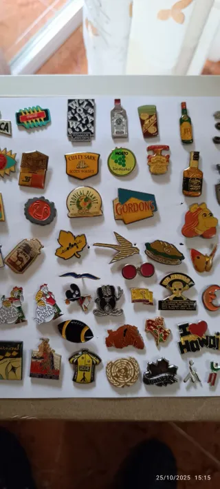 Lote 73  pins metálicos 