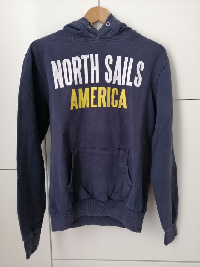 Felpa North Sails blu e gialla