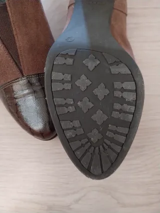 Botín tacón ante- piel