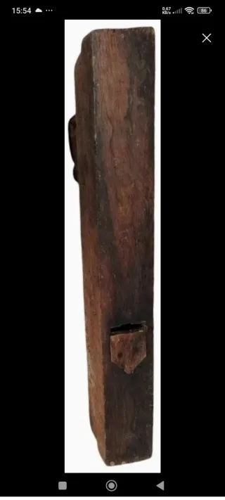 Garlopa de madera antigua