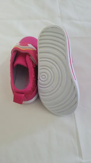 Scarpe bambina rosa con arcobaleno