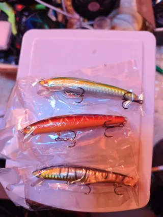 3 Esche Minnow per Pesca Spinning