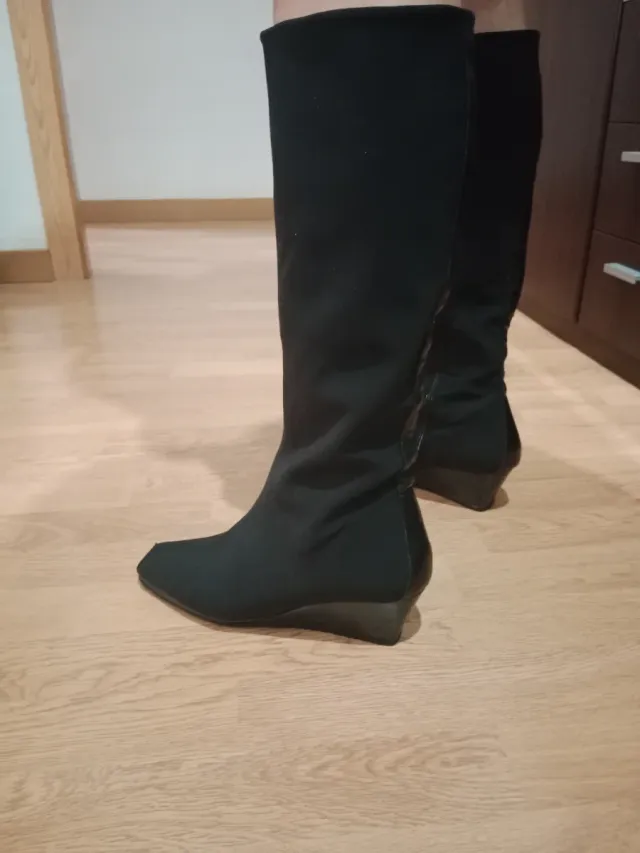 Botas altas negras mujer