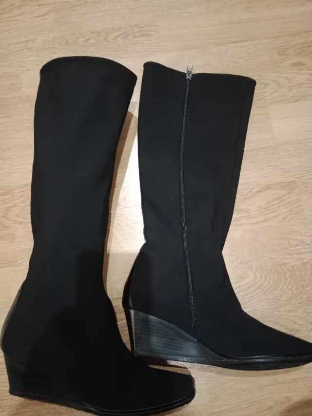 Botas altas negras mujer