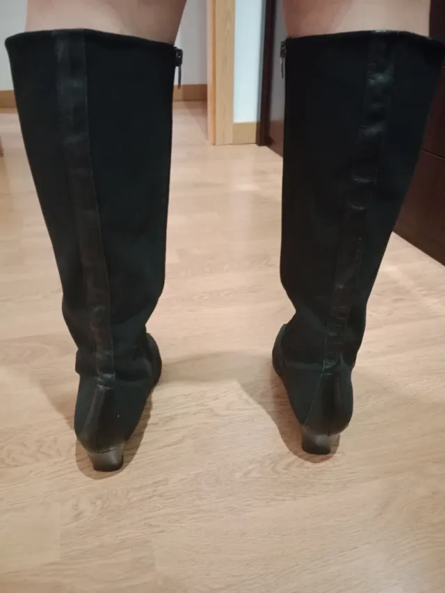 Botas altas negras mujer