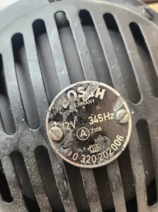 Bocina Claxon Bosch 12V Mercedes Antiguo