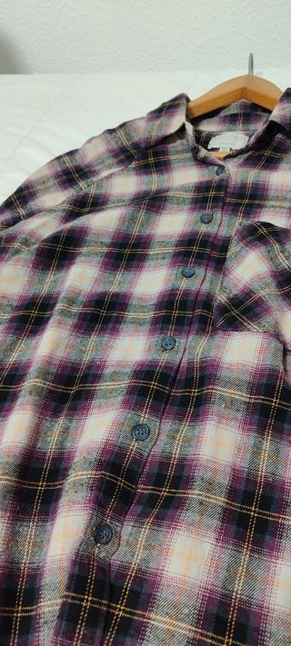 Camisa oversize cuadros Pull&Bear
