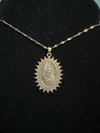 Medalla Virgen Chapado Oro 18k