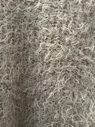 Maglione effetto pelo beige/grigio taglia unica