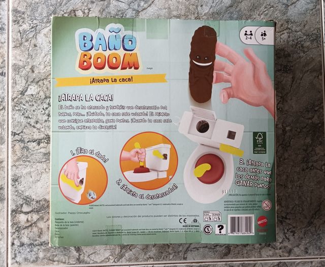 Juego Baño Boom Atrapa la Caca Mattel