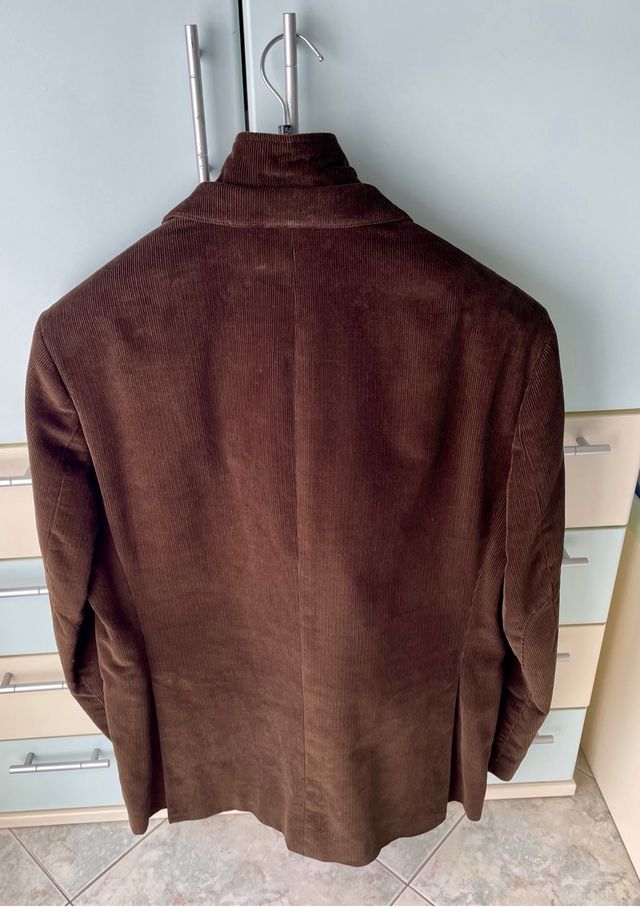 Giacca uomo velluto marrone tg 56