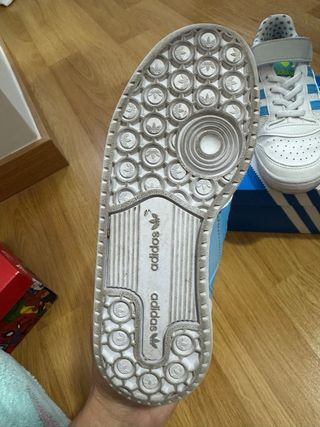Zapatillas Adidas Niño Blancas y Azules