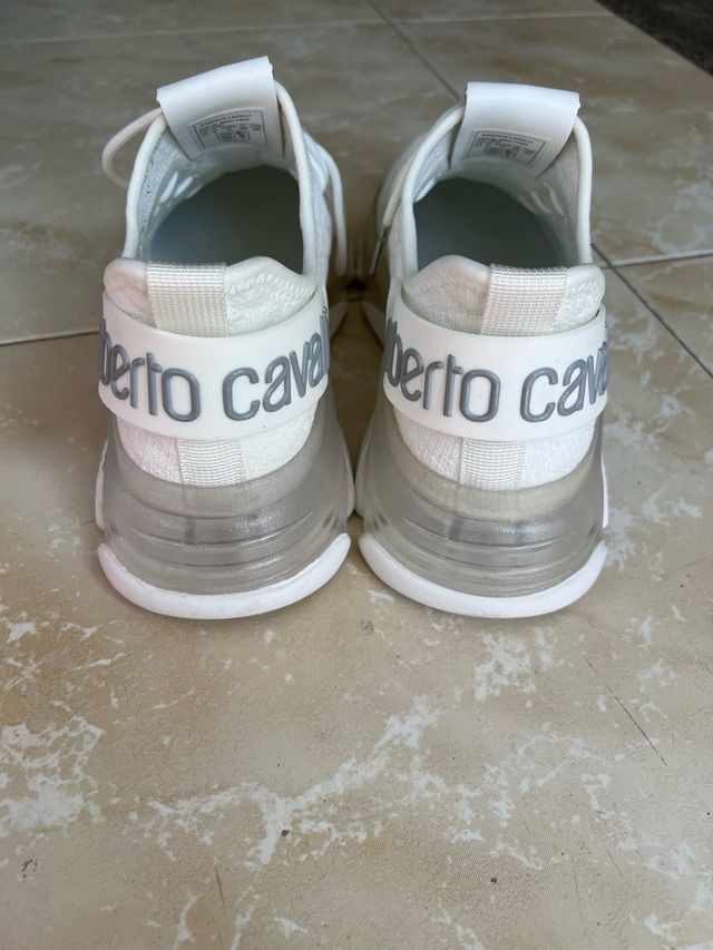 Zapatillas Roberto Cavalli Blancas T.42 Nuevas