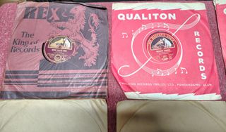 Lotto 9 dischi 78 giri bachelite grammofono '30