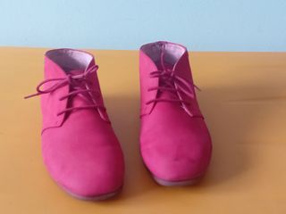 Botines mujer rojos