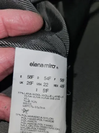 Cappotto Elena Mirò Grigio Taglia XXXL