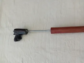 Bastone africano testa rinoceronte