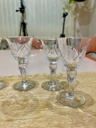 Copas Vidrio Uranio Vintage (1920-1935)