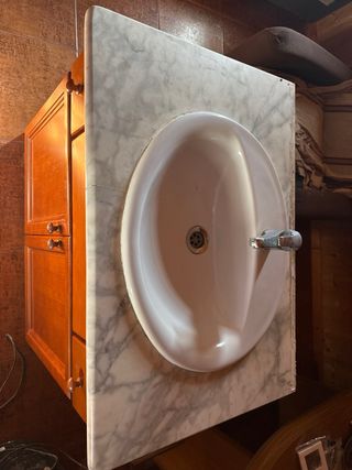 Mueble de baño madera maciza