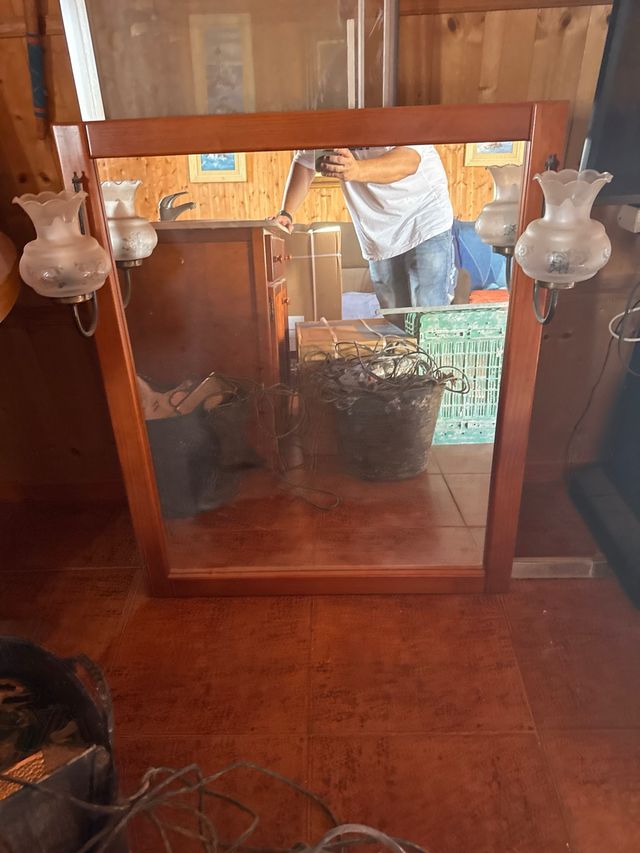 Mueble de baño madera maciza