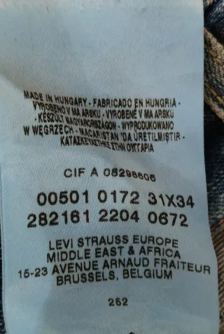 Levi's 501 Vintage Jeans 31x34