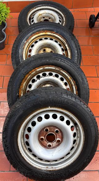 4 Llantas Acero Originales VW Transporter T5 T6