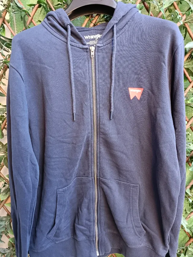 Felpa con zip Wrangler blu taglia M