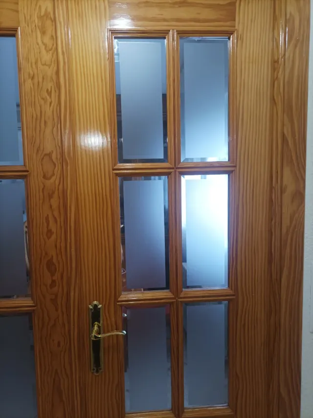 Puertas de roble macizo cristal.  Escucho ofertas