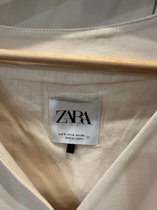 Chaleco traje beige Zara