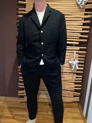 Traje sastre negro talla M