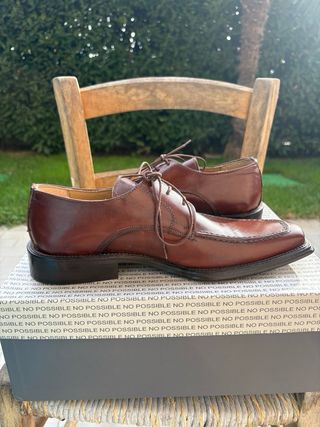 Scarpe eleganti uomo in cuoio marrone