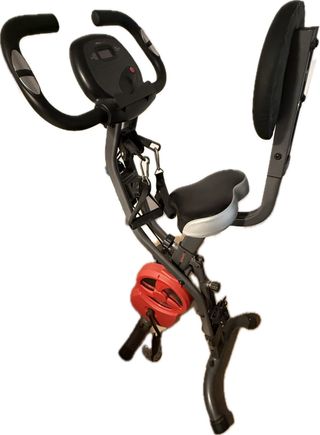 Bicicleta plegable estática con sensores y gomas