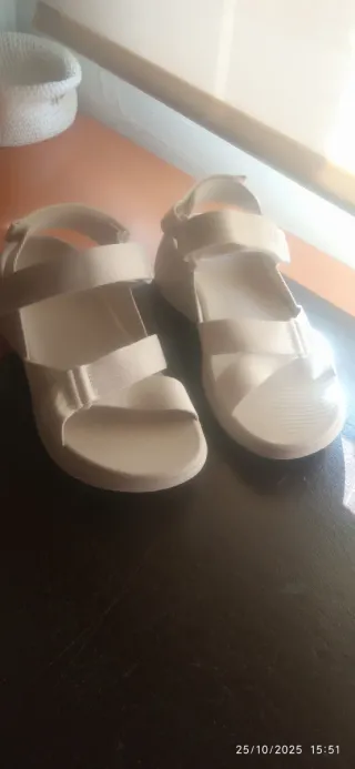 Sandalias Skechers Mujer Blancas