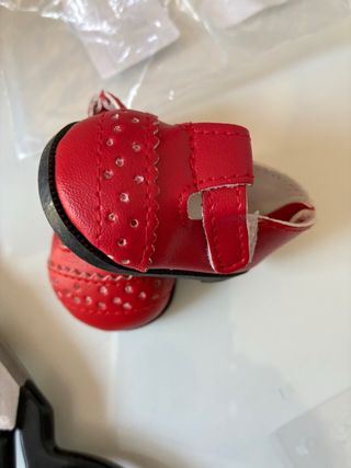 Zapatos rojos para muñeca 6 cm