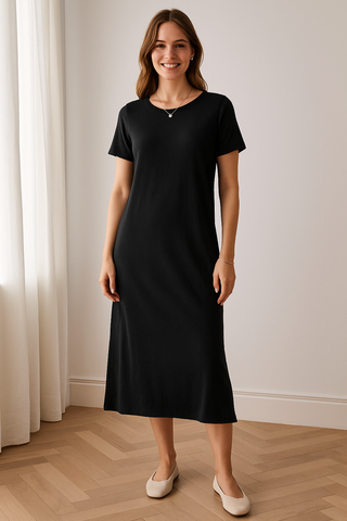 Abito midi nero Shein