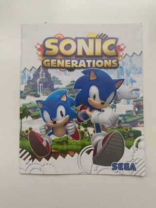 Manual videojuego Sonic Generations PS3 eng