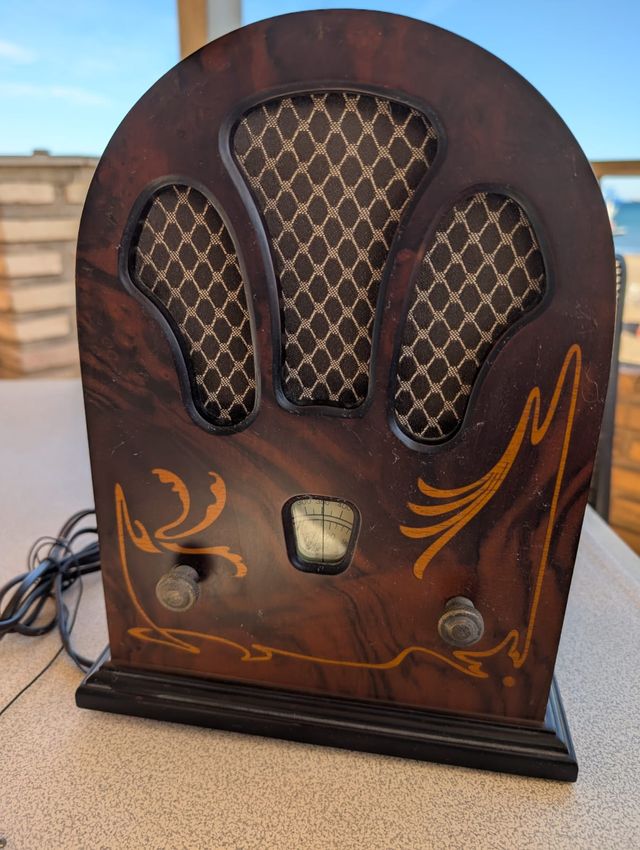 Radio Vintage Madera Noble